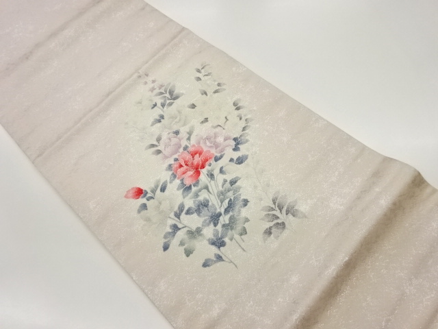 JAPANESE FUKURO OBI / FLORAL PLANTS